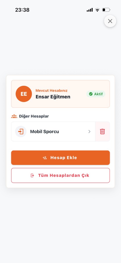 Çoklu Hesap Ekranı
